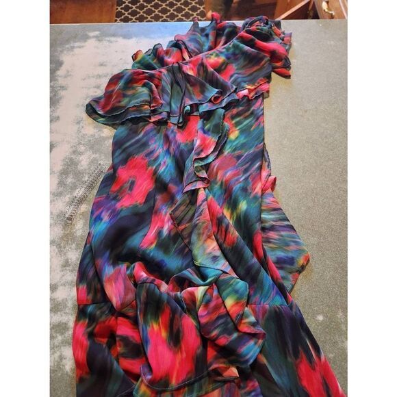 Jason Wu Spring 2016 Runway 100% Silk Halter Neck Ruffle dress size 4 - Picture 2 of 5